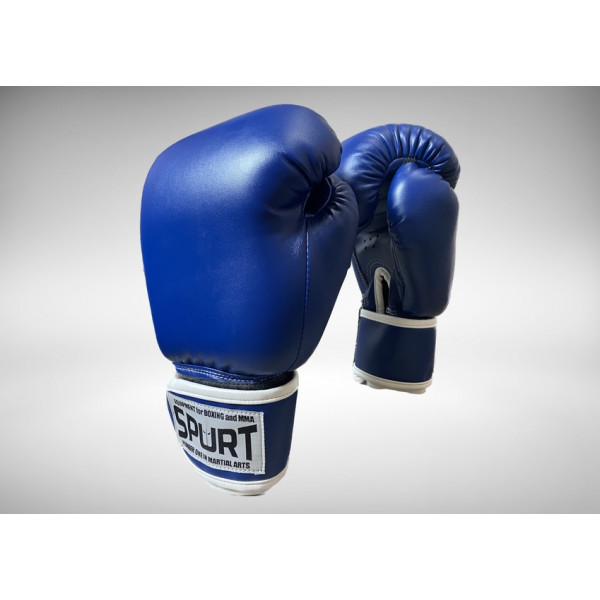 Боксерські рукавички сині Spurt English style 10 oz