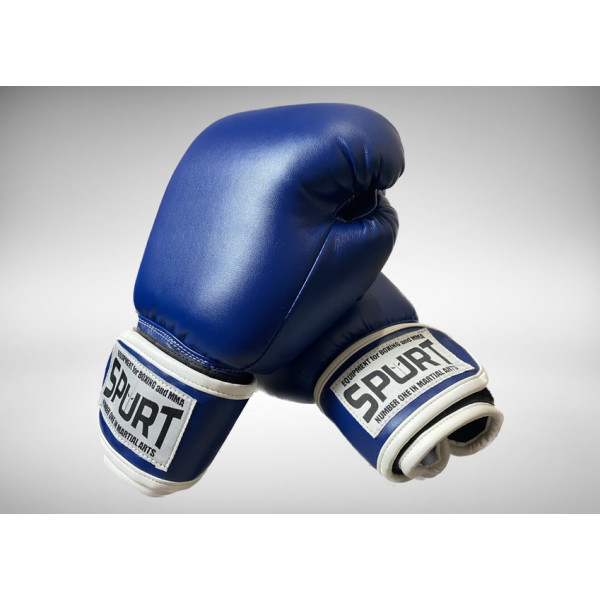 Боксерські рукавички сині Spurt English style 10 oz