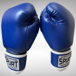 Боксерські рукавички сині Spurt English style 10 oz