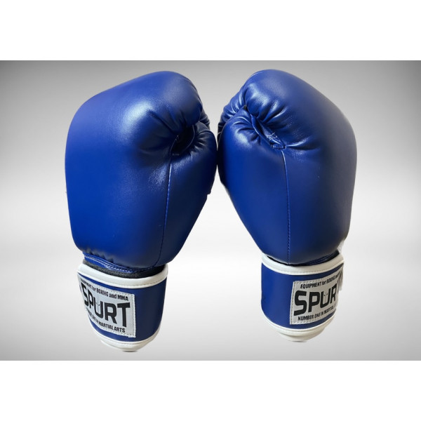 Боксерські рукавички сині Spurt English style 10 oz