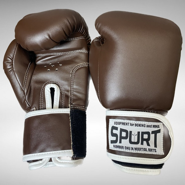 Боксерські рукавички Spurt 10 oz коричневий