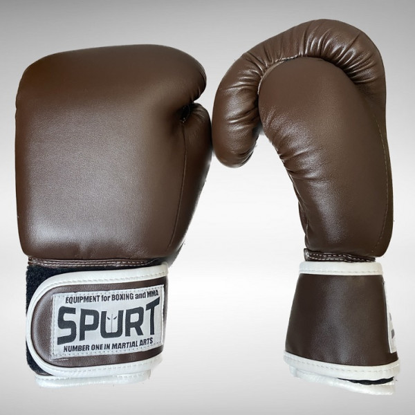 Боксерські рукавички Spurt 10 oz коричневий