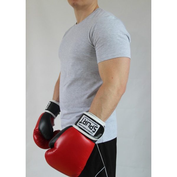 Футболка чоловіча меланж сіра бавовна  Oeko-tex 